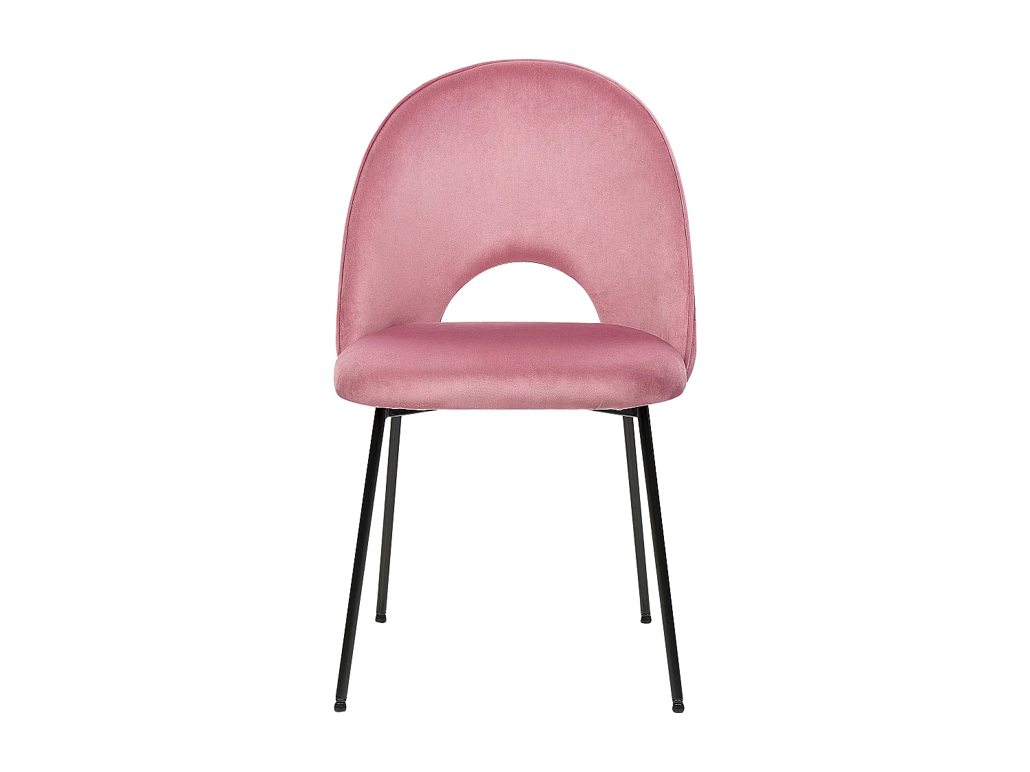 Lot de 2 chaises de salle à manger COVELO Velours Rose