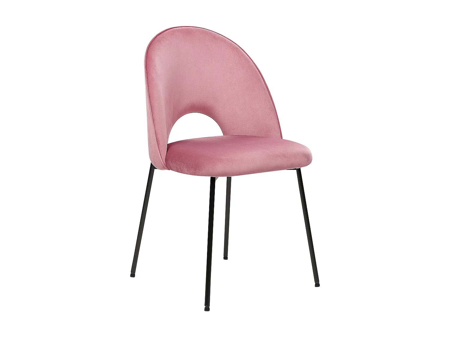 Lot de 2 chaises de salle à manger COVELO Velours Rose