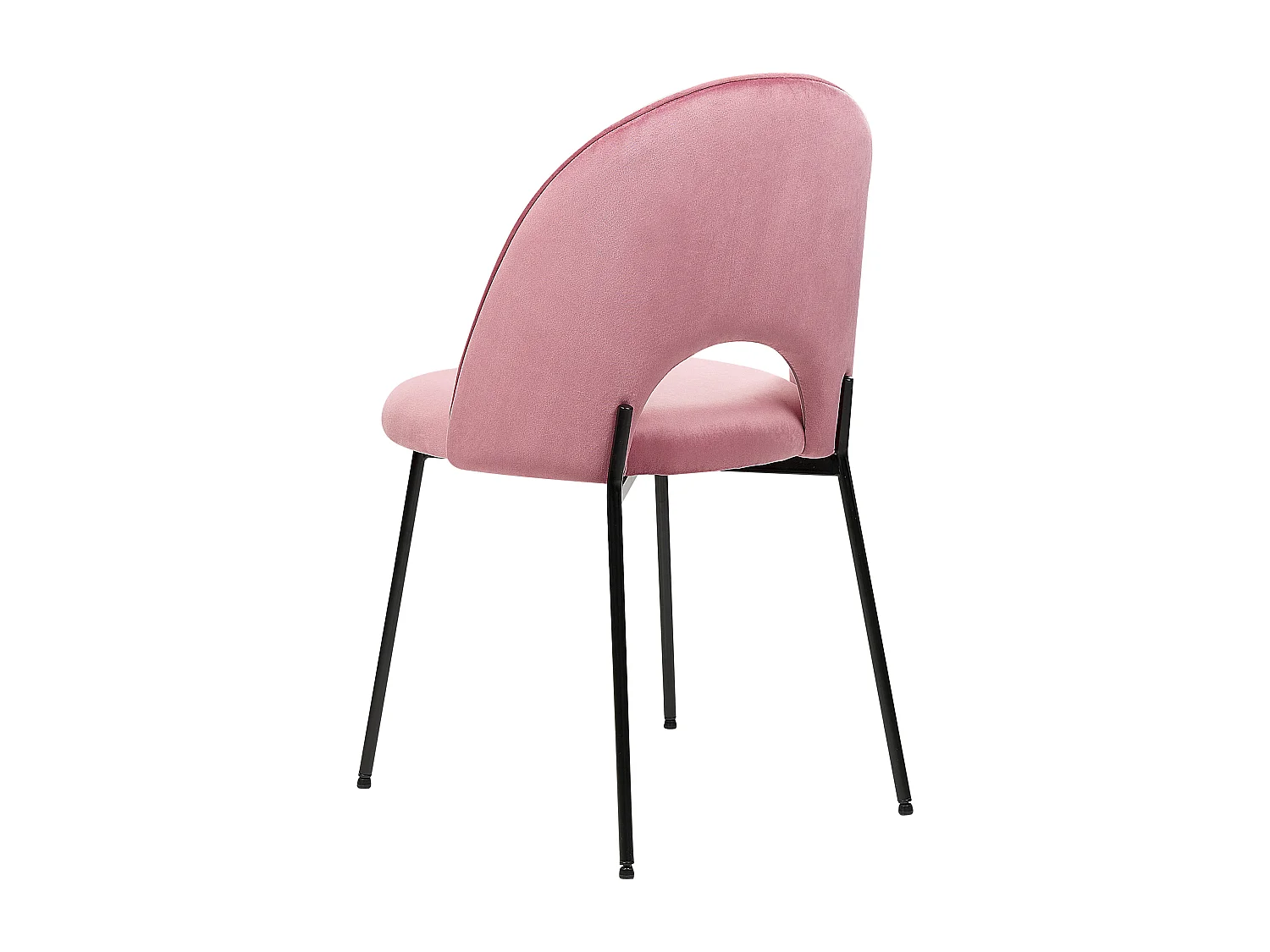 Lot de 2 chaises de salle à manger COVELO Velours Rose
