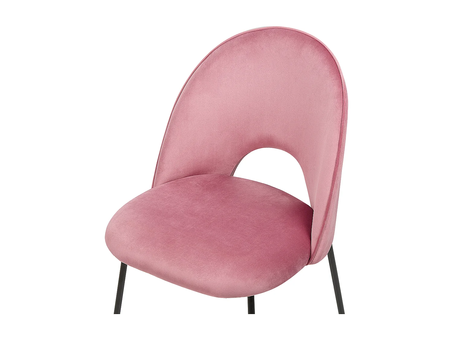 Lot de 2 chaises de salle à manger COVELO Velours Rose