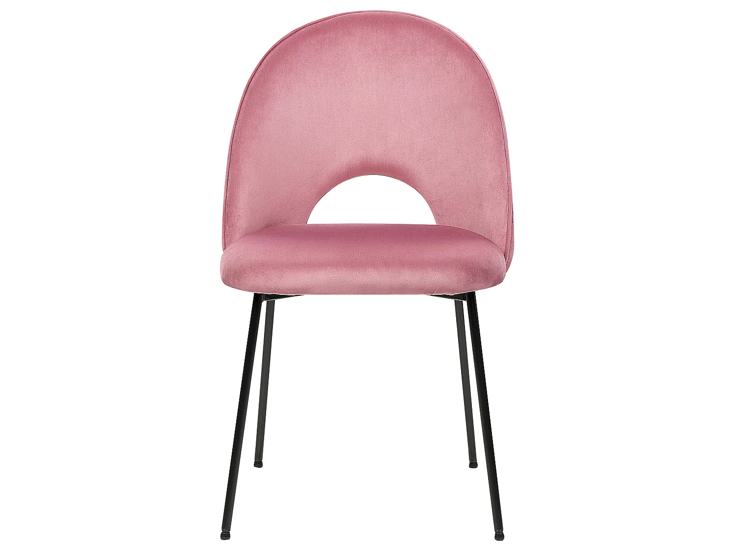 Lot de 2 chaises de salle à manger COVELO Velours Rose