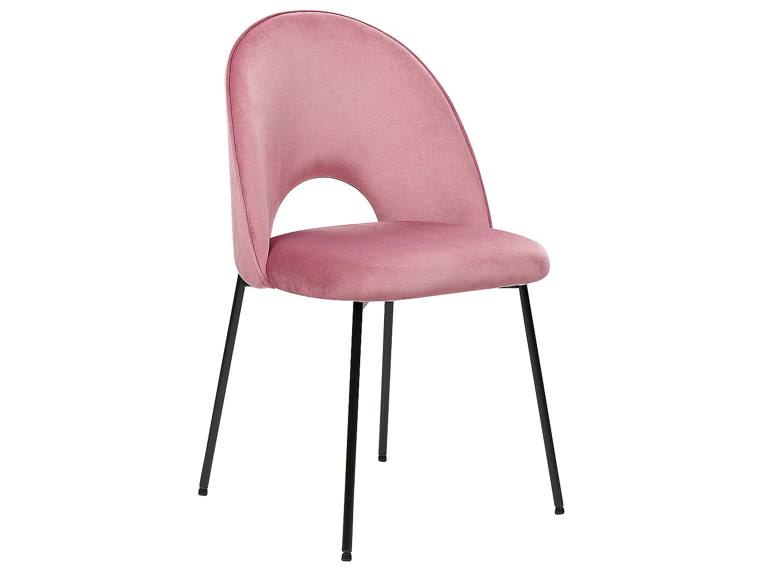 Lot de 2 chaises de salle à manger COVELO Velours Rose