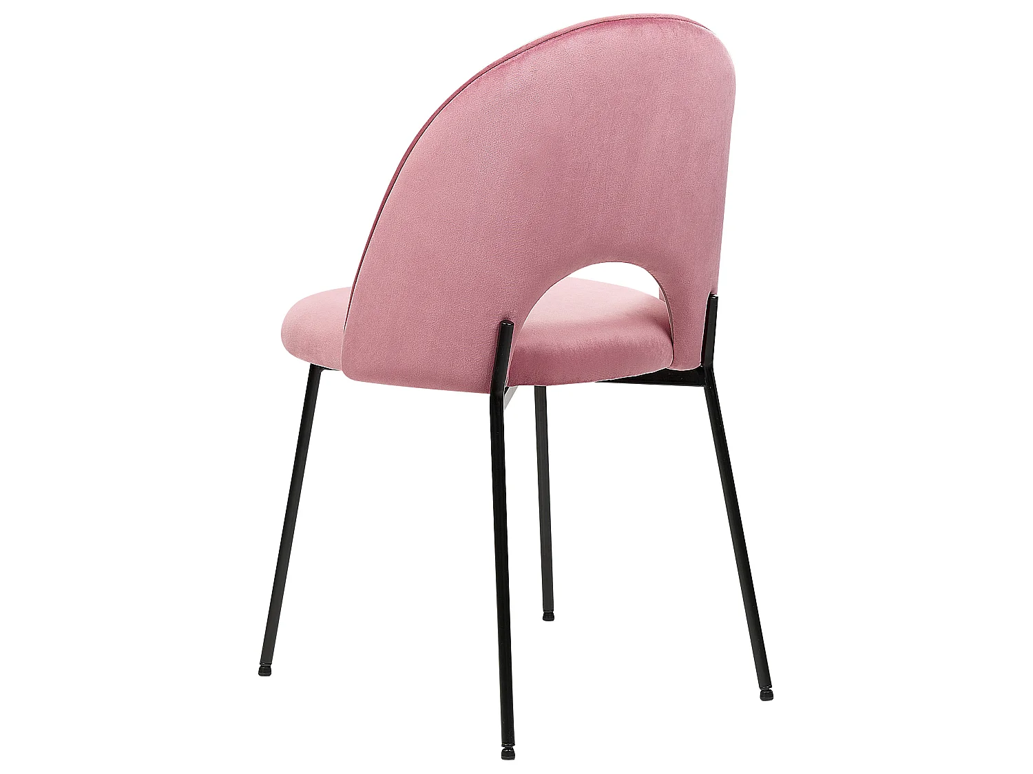 Lot de 2 chaises de salle à manger COVELO Velours Rose