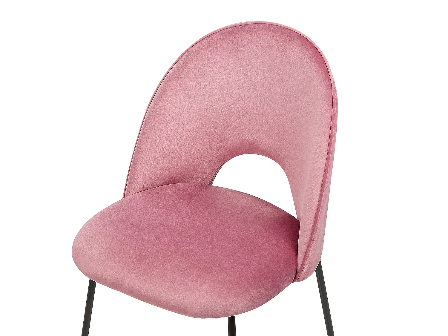 Lot de 2 chaises de salle à manger COVELO Velours Rose