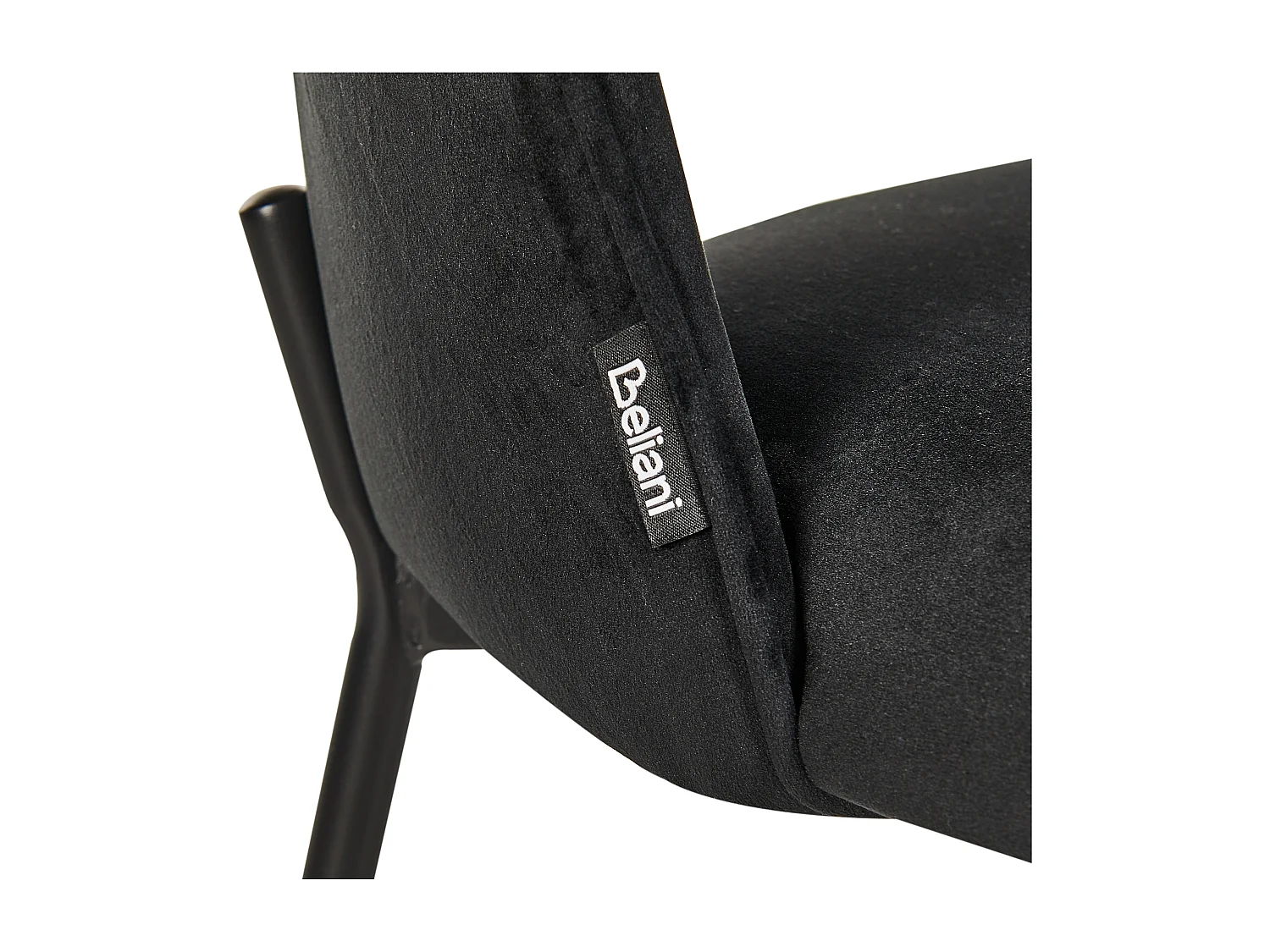 Lot de 2 chaises de salle à manger COVELO Velours Noir