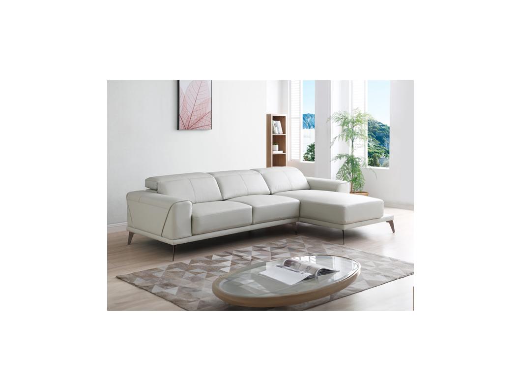 Divano in Pelle di bufalo Beige - Angolo a destra - ANDOR