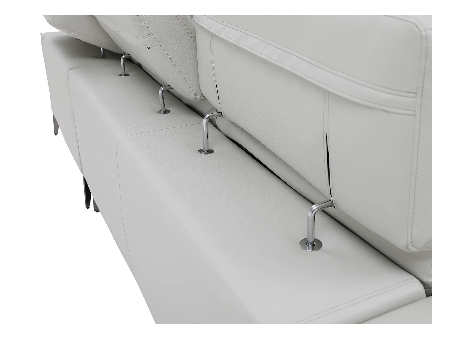 Ecksofa - Büffelleder - Ecke links - Beige - ANDOR