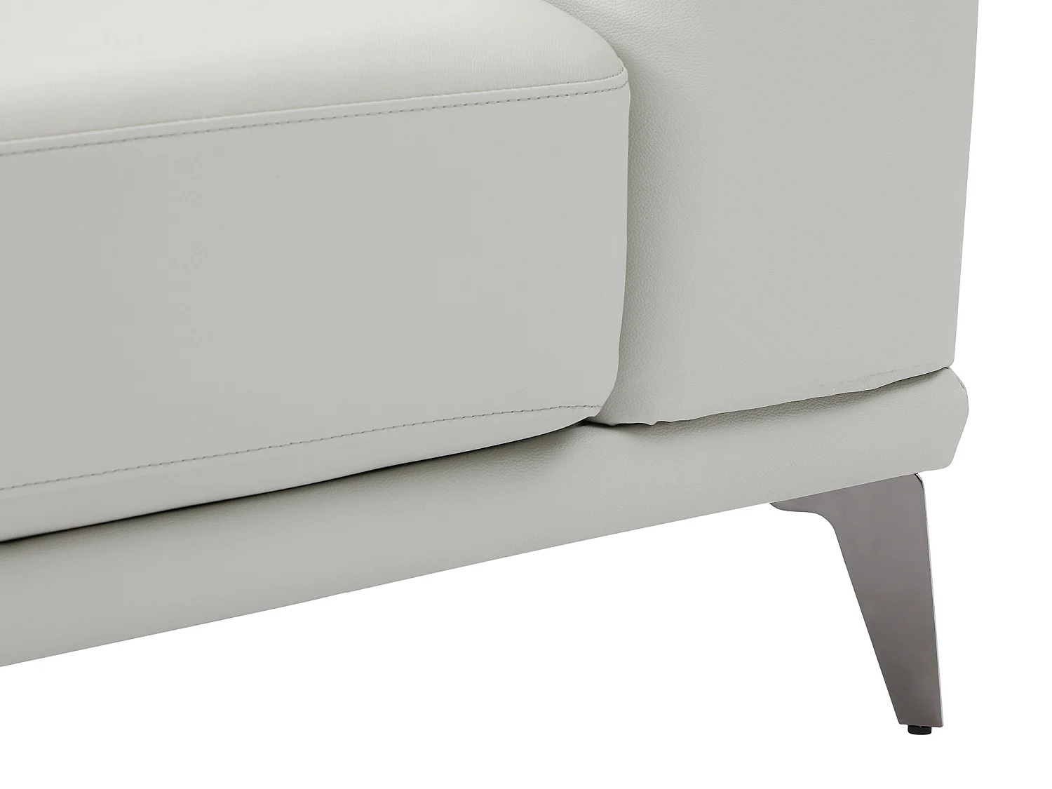 Vänstervänd soffhörn i beige buffelskinn ANDOR