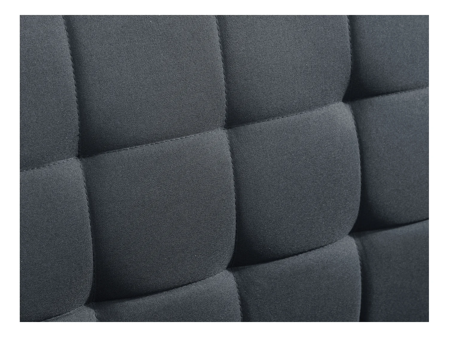 Omkeerbare hoekslaapbank van zwarte stof WILLIS II