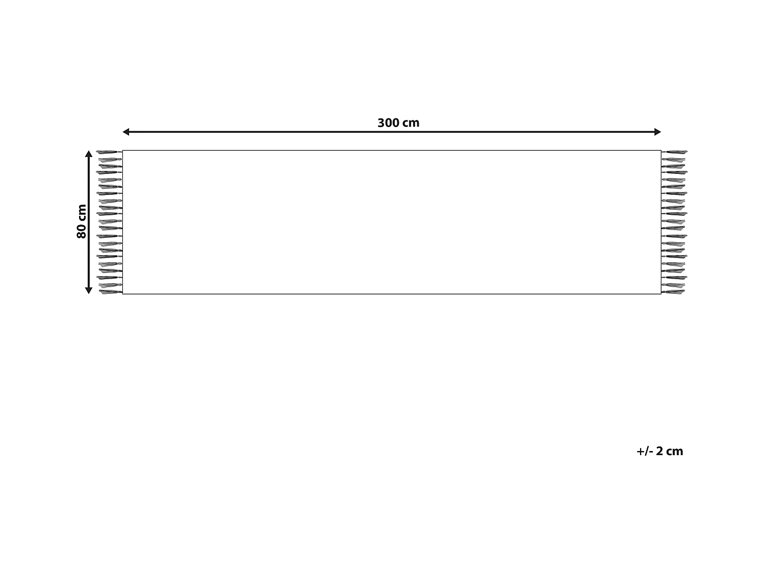 Vloerkleed kelim meerkleurig 80 x 300 cm GHUKASAVAN