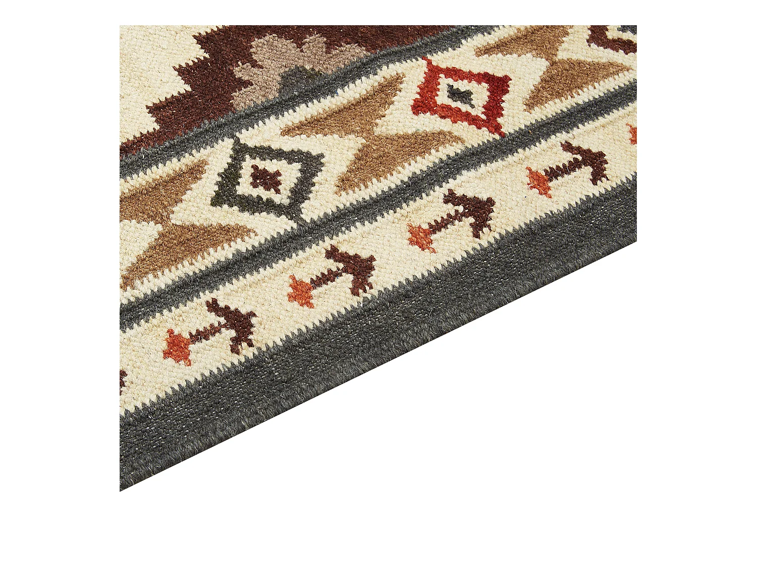 Vloerkleed kelim meerkleurig 80 x 300 cm GHUKASAVAN