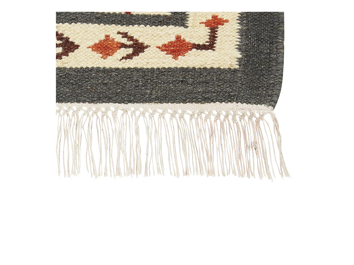 Vloerkleed kelim meerkleurig 140 x 200 cm GHUKASAVAN