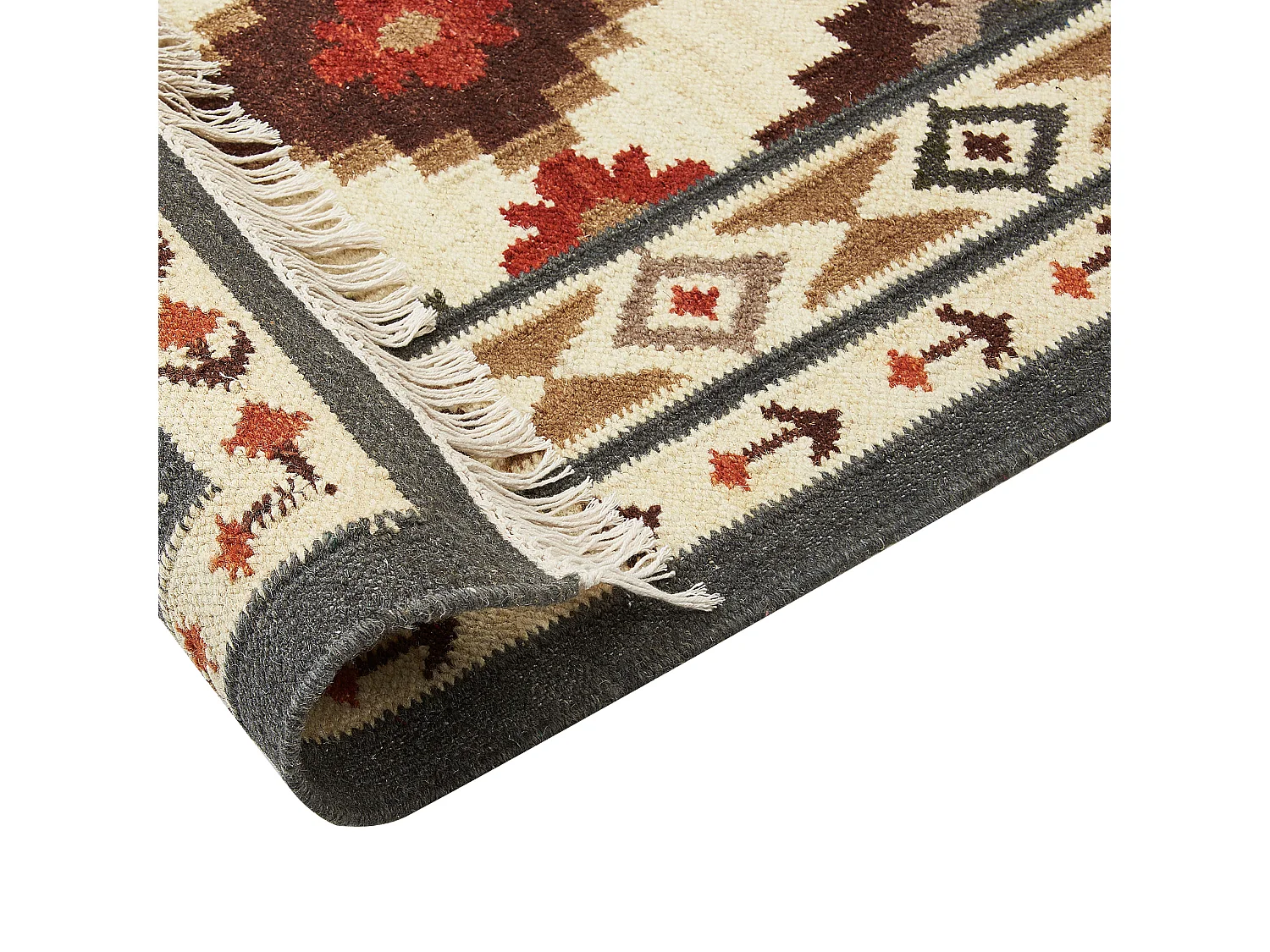 Tapis GHUKASAVAN Multicolore 140 x 200 cm Laine Kilim