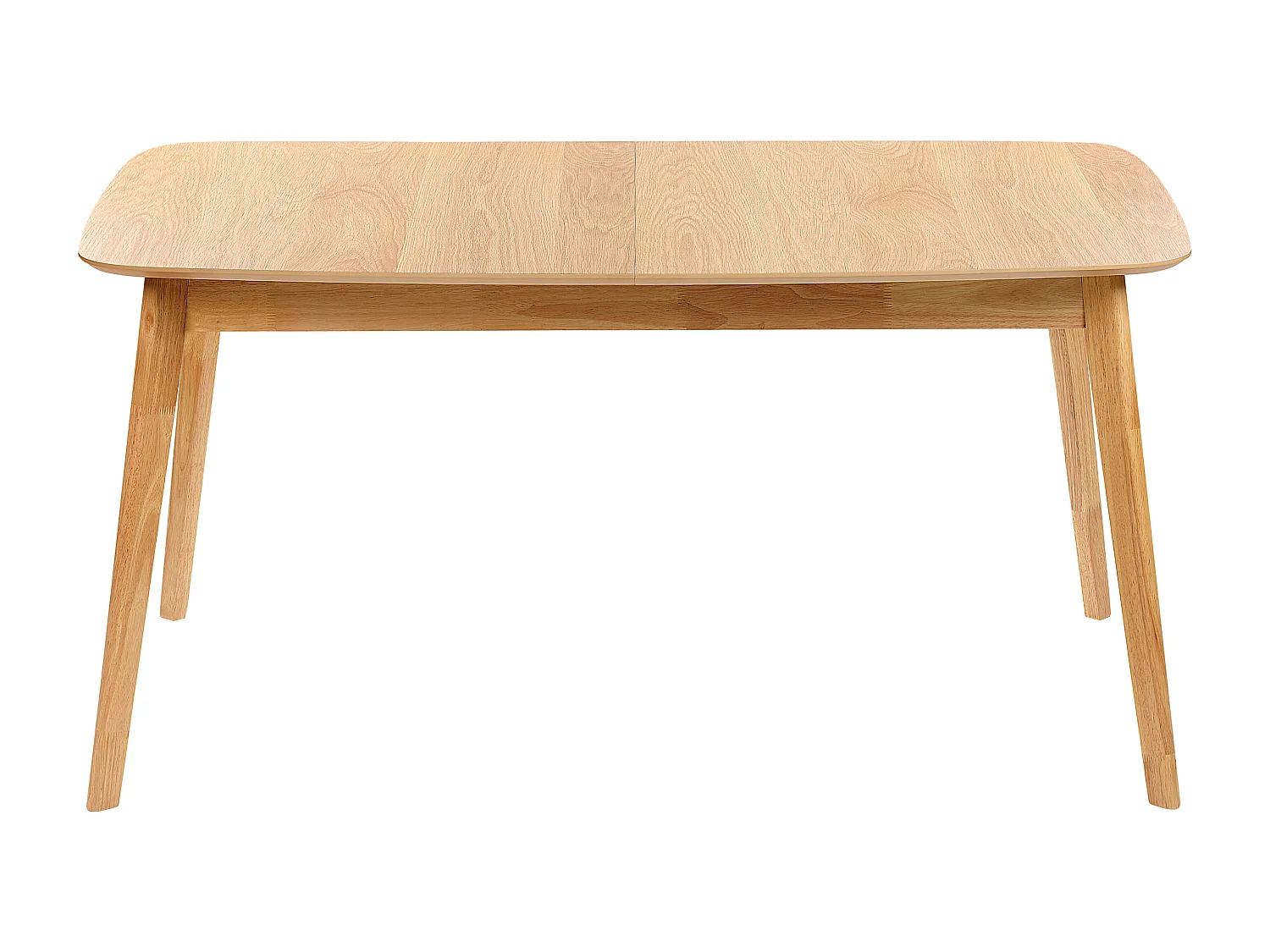 Eettafel uitschuifbaar MADOX Licht eikenhout 150/190 cm 90 cm