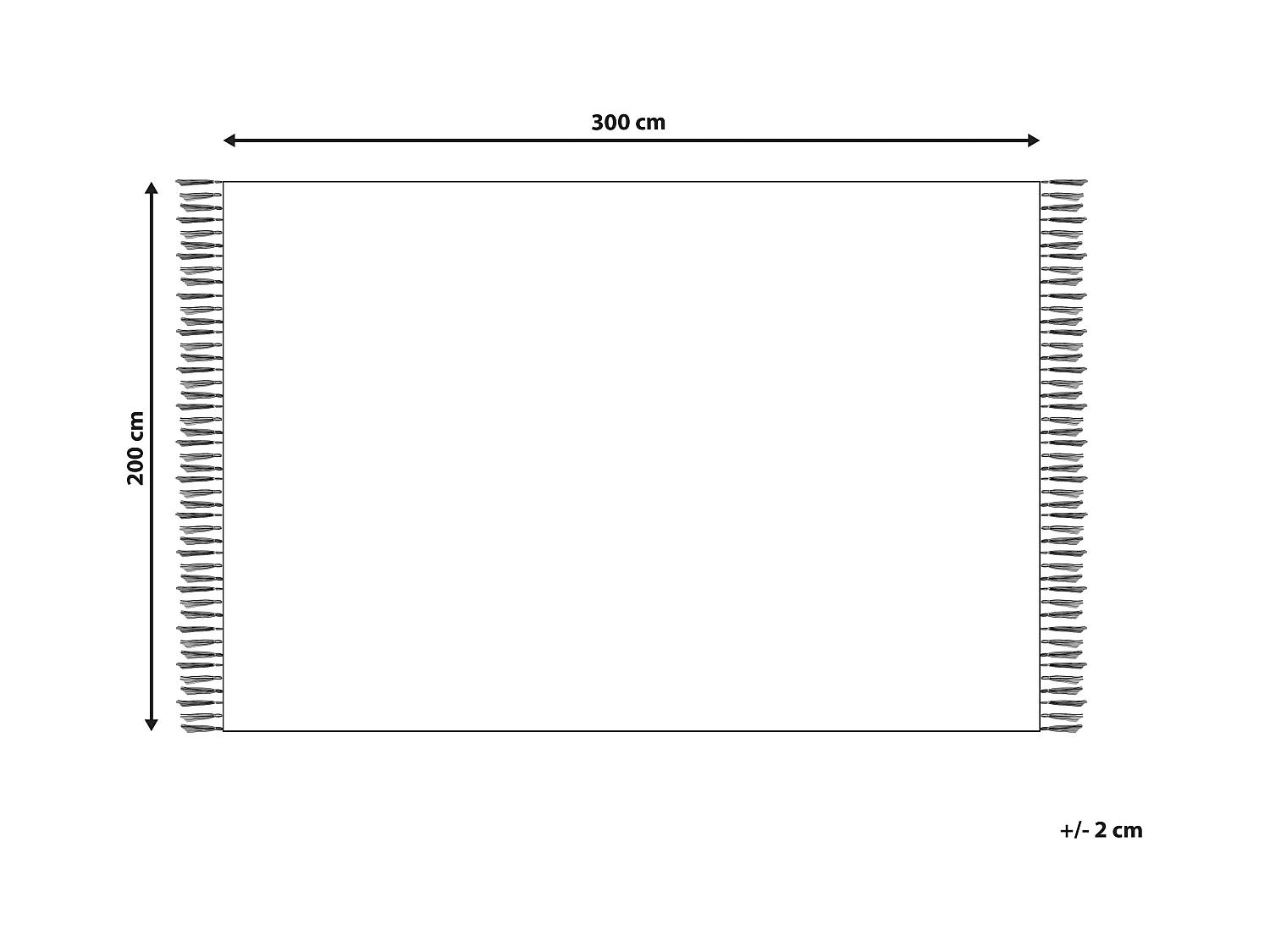 Vloerkleed kelim meerkleurig 200 x 300 cm URTSADZOR
