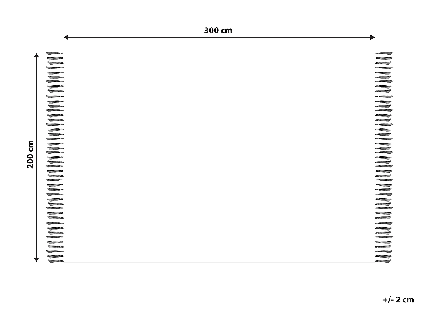 Vloerkleed kelim meerkleurig 200 x 300 cm URTSADZOR