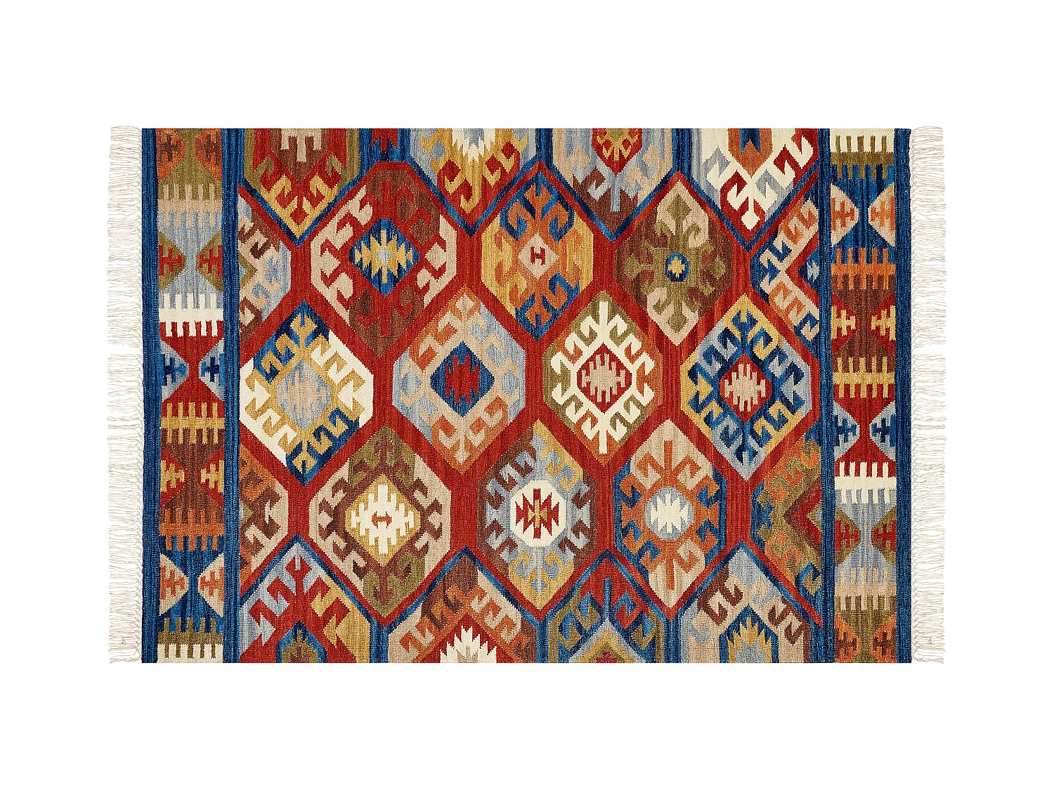 Vloerkleed kelim meerkleurig 160 x 230 cm JRVESH