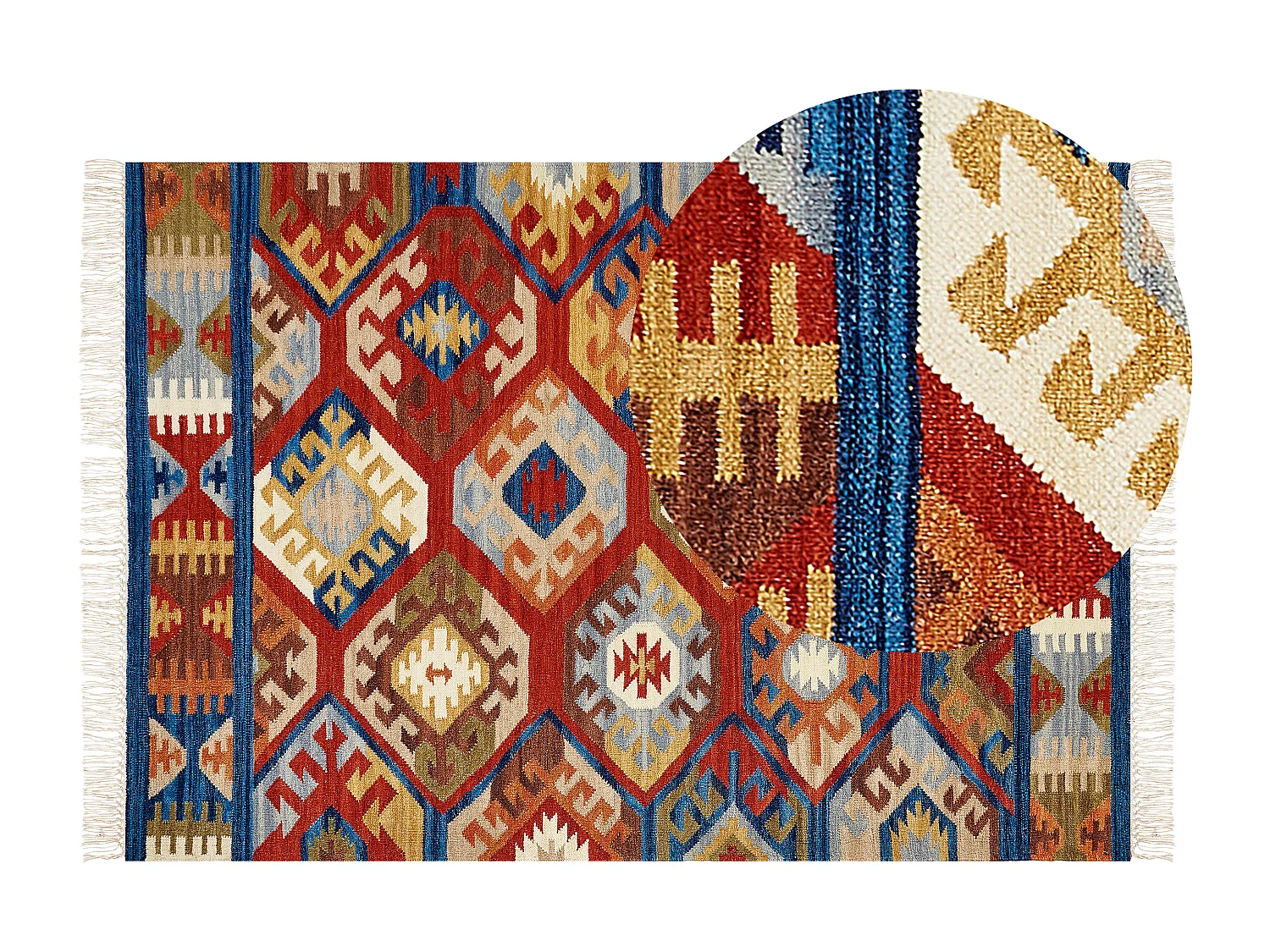 Tapis JRVESH Multicolore 160 x 230 cm Laine Kilim