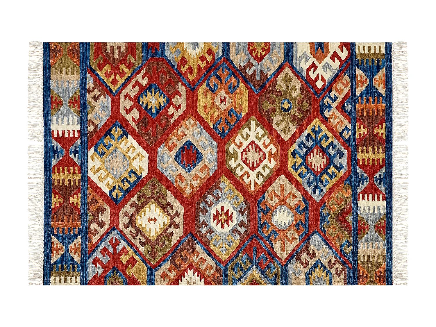 Vloerkleed kelim meerkleurig 160 x 230 cm JRVESH