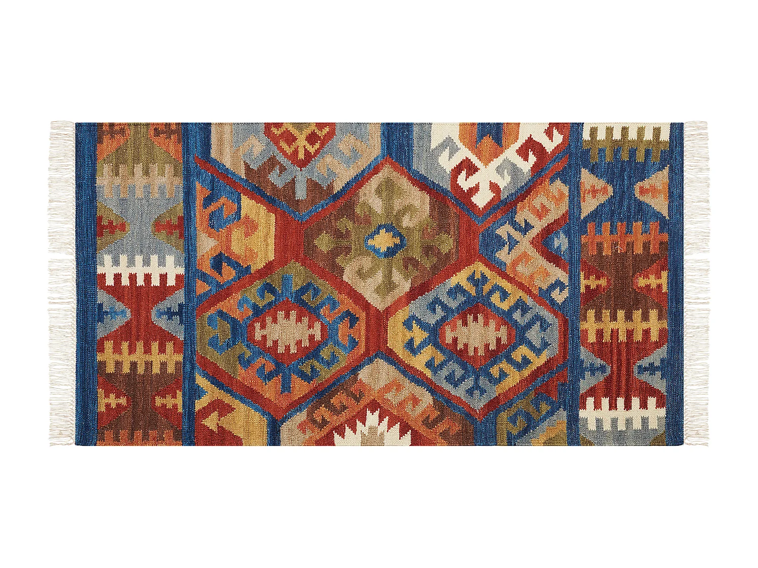 Vloerkleed kelim meerkleurig 80 x 150 cm JRVESH