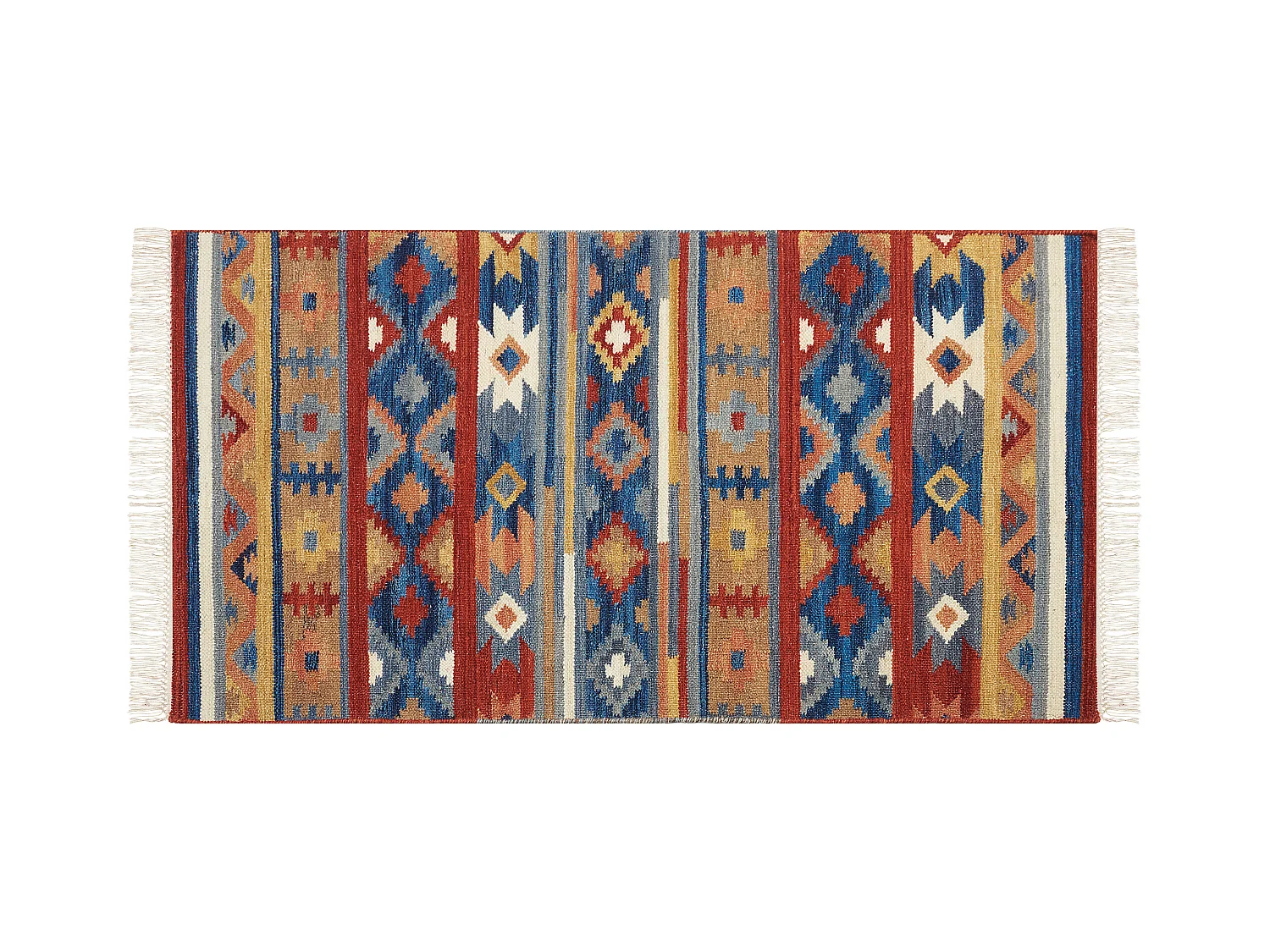 Vloerkleed kelim wol meerkleurig 80 x 150 cm NORAKERT