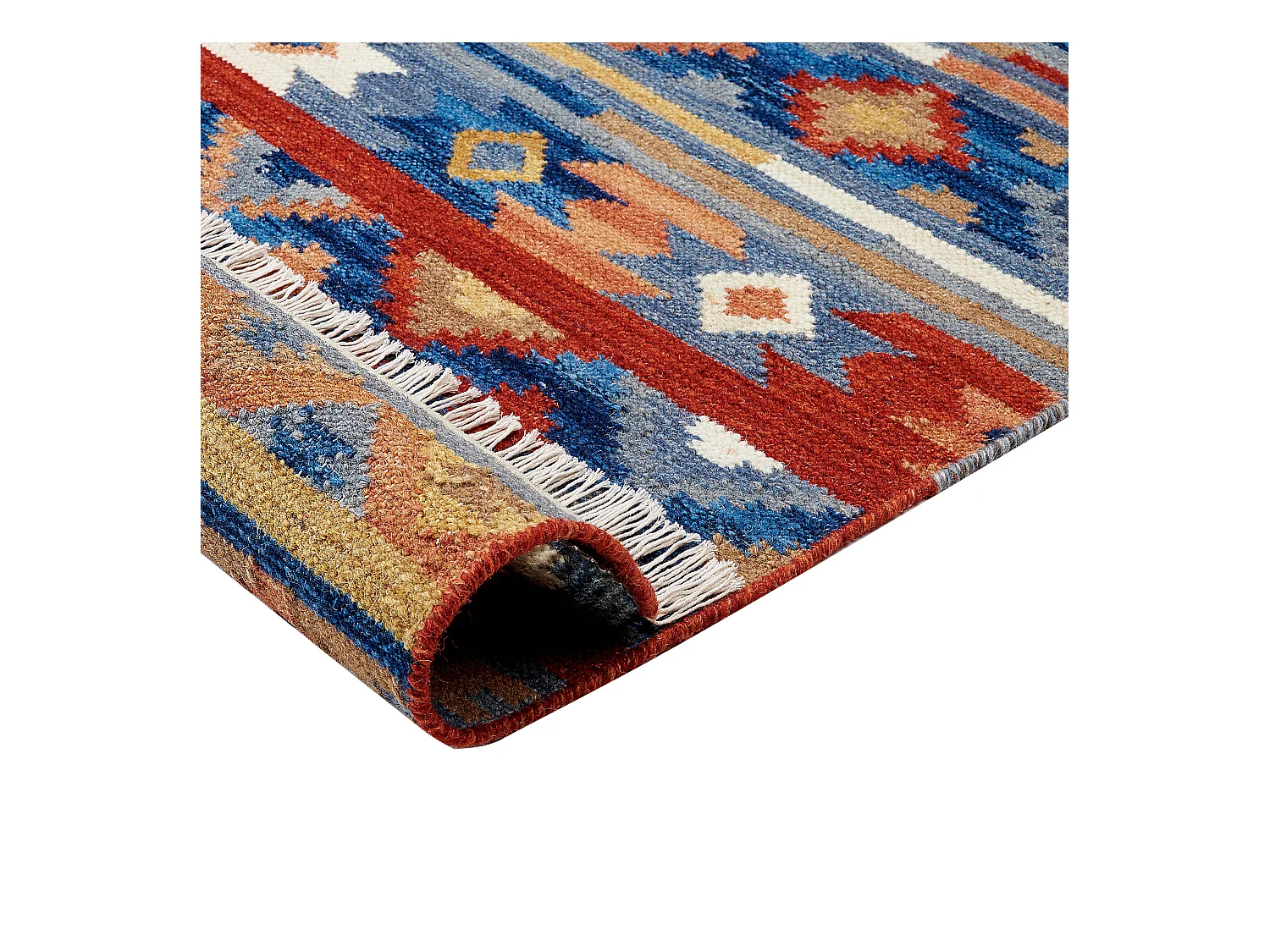 Vloerkleed kelim wol meerkleurig 80 x 150 cm NORAKERT