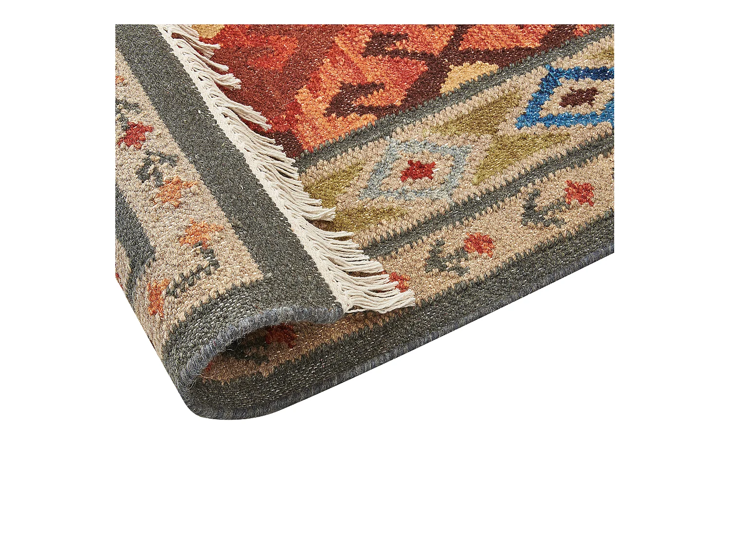 Vloerkleed kelim meerkleurig140 x 200 cm URTSADZOR