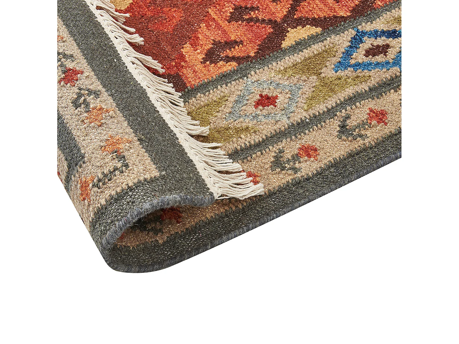 Tapis URTSADZOR Multicolore 140 x 200 cm Laine Kilim