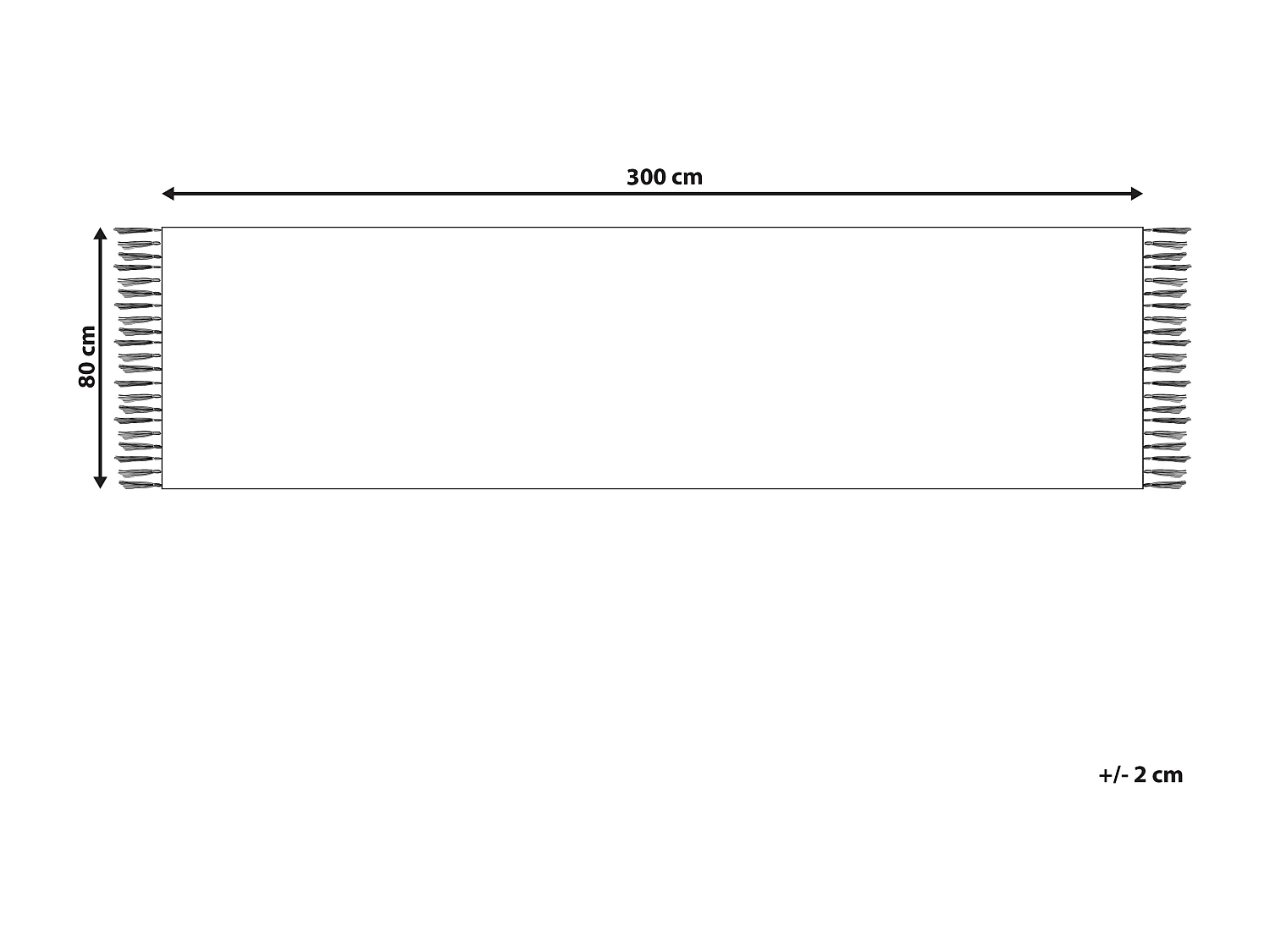 Tapis URTSADZOR Multicolore 80 x 300 cm Laine Kilim