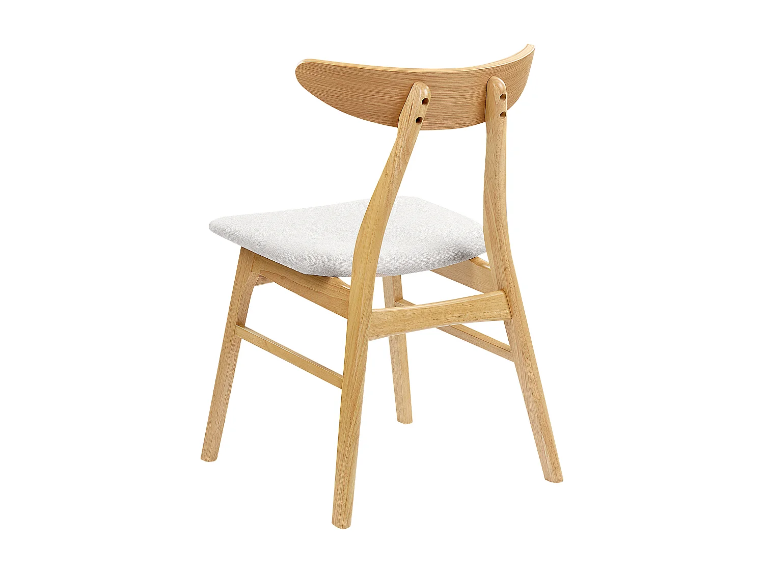 Set di 2 sedie da pranzo LYNN Legno Grigio chiaro