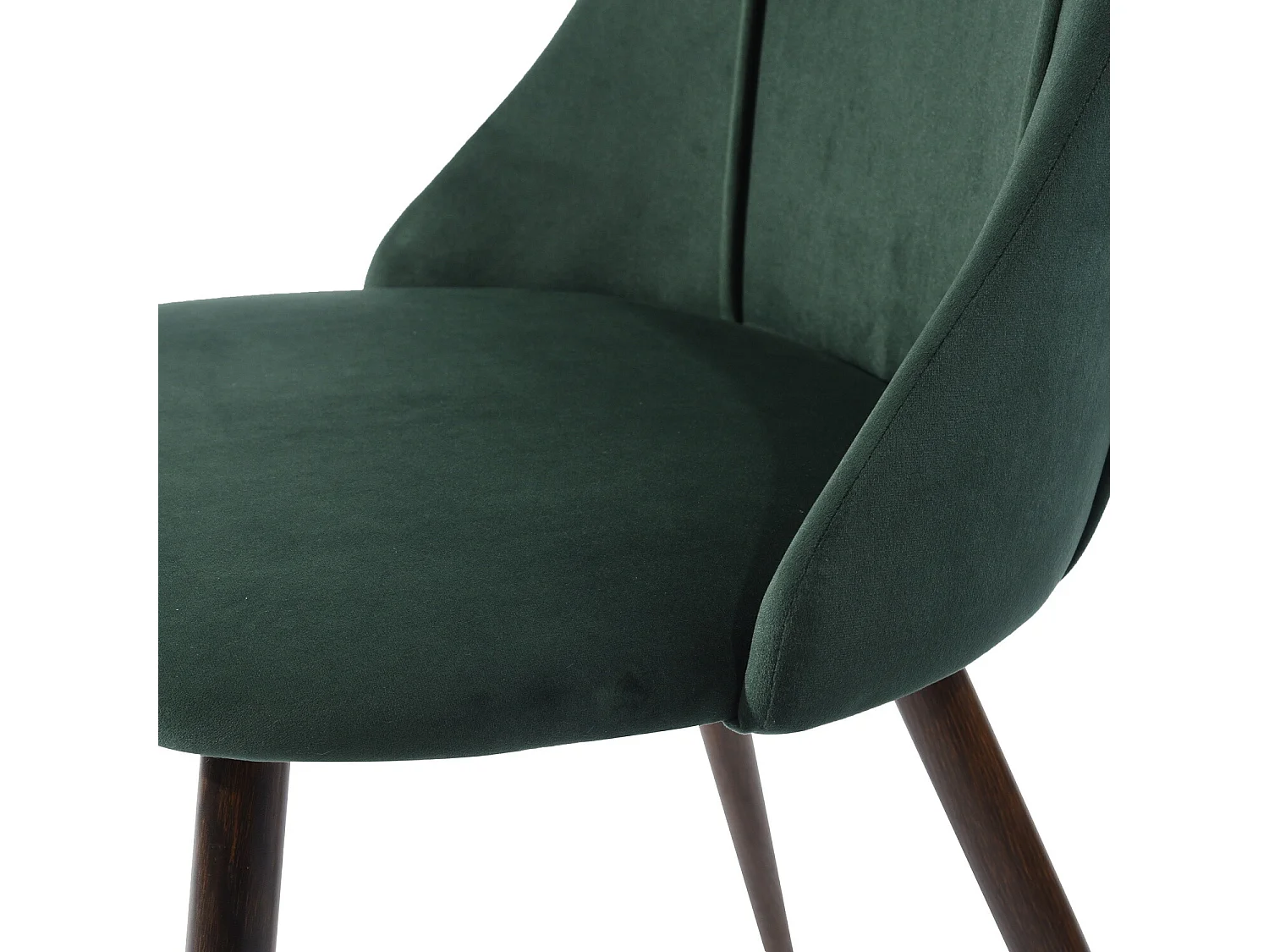 URBAN MEUBLE Lot de 2 chaise scandinave salle à manger en velours vert foncé 52.5*49.5*83.5cm