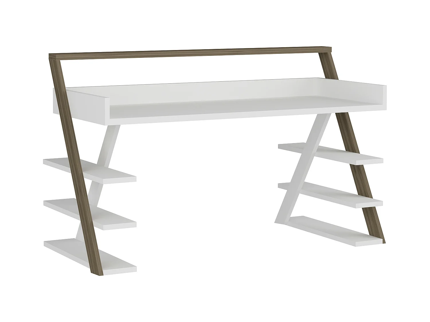 Bureau ARNETTI Noyer - blanc