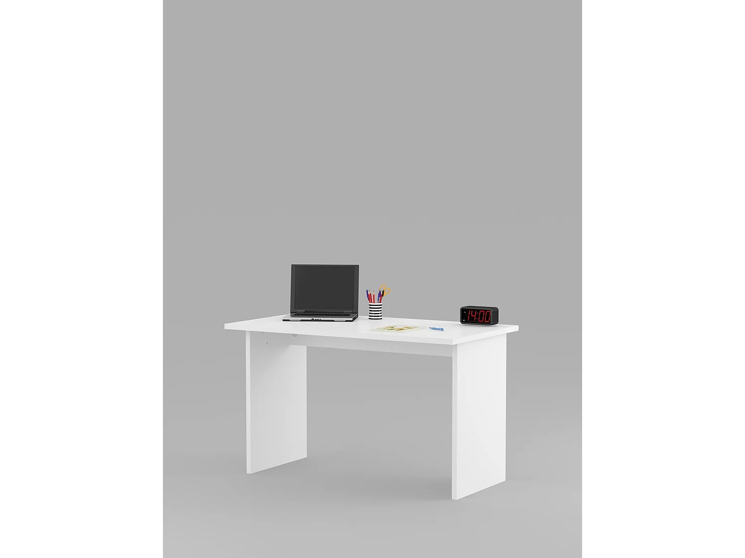 Bureau enfant enfant blanc, 125 cm