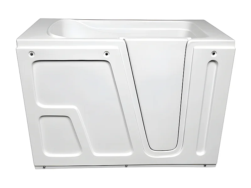 Baignoire à porte AZALAS 129.54*66.04 cm - Porte & Robinetterie: droit