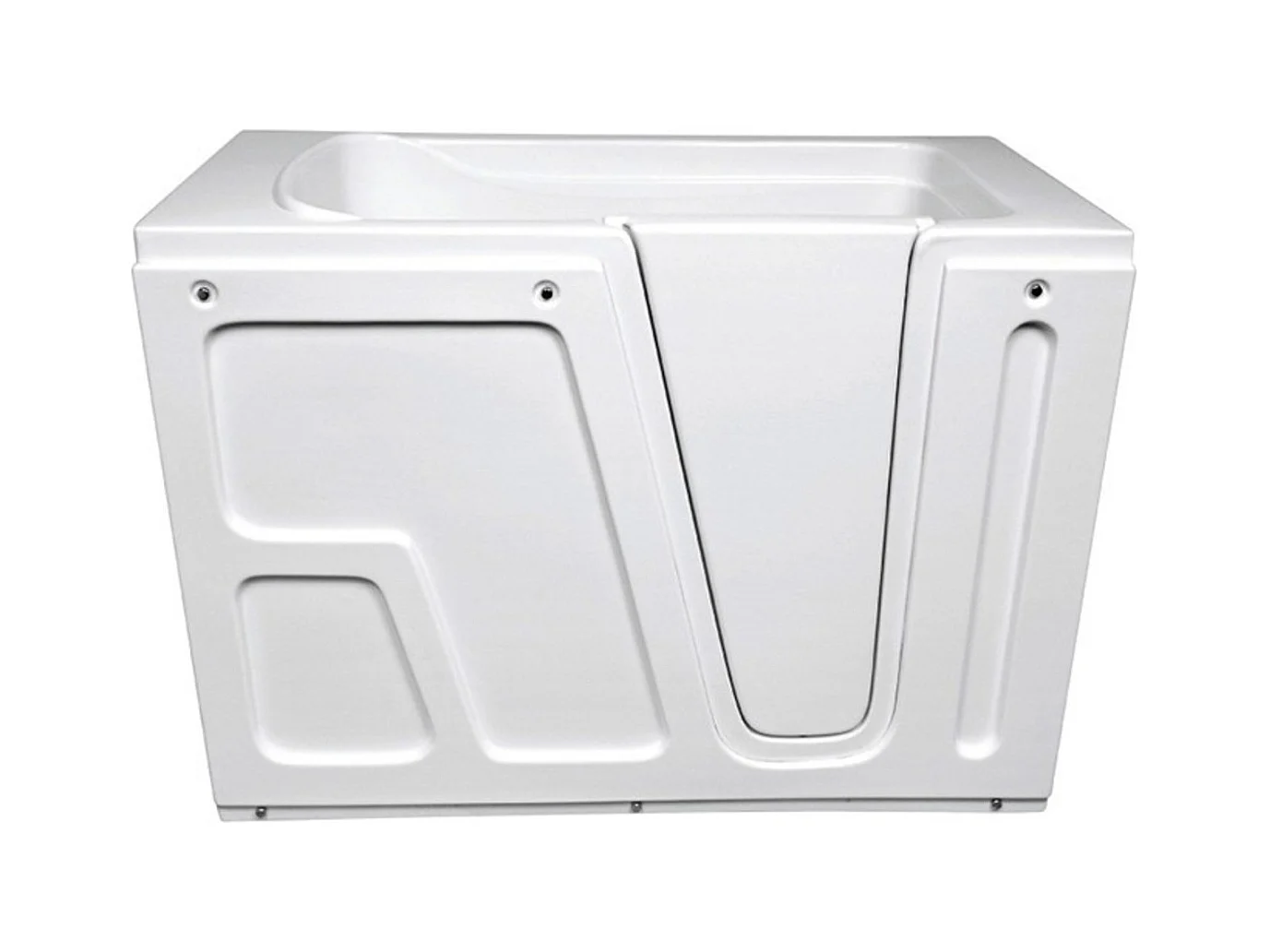 Baignoire à porte AZALAS 129.54*66.04 cm - Porte & Robinetterie: gauche