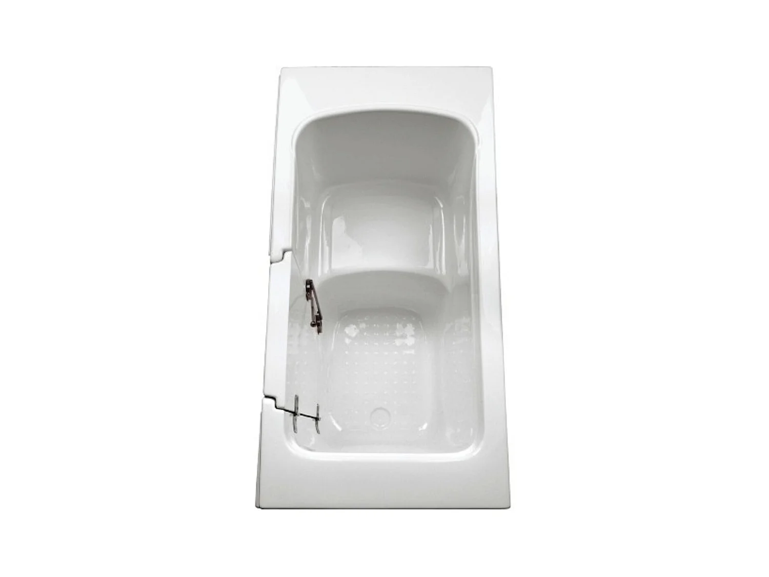 Baignoire à porte AZALAS 129.54*66.04 cm - Porte & Robinetterie: gauche