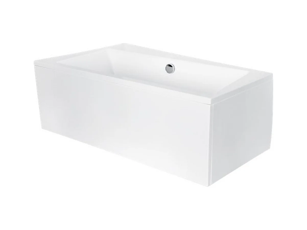 Baignoire angle gauche ZIANIGI avec tablier - Dimensions: 160cm