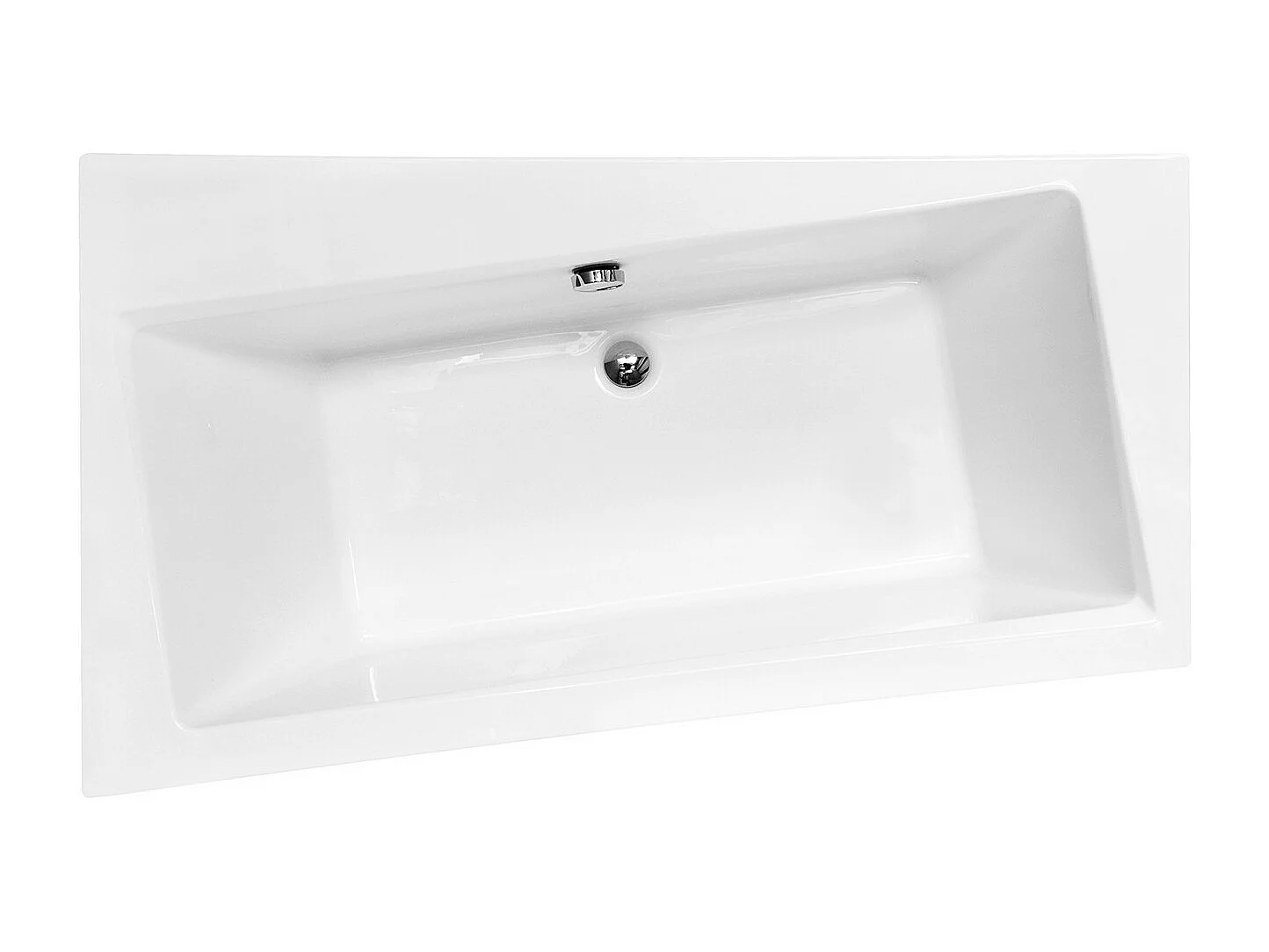 Baignoire angle gauche ZIANIGI avec tablier - Dimensions: 160cm