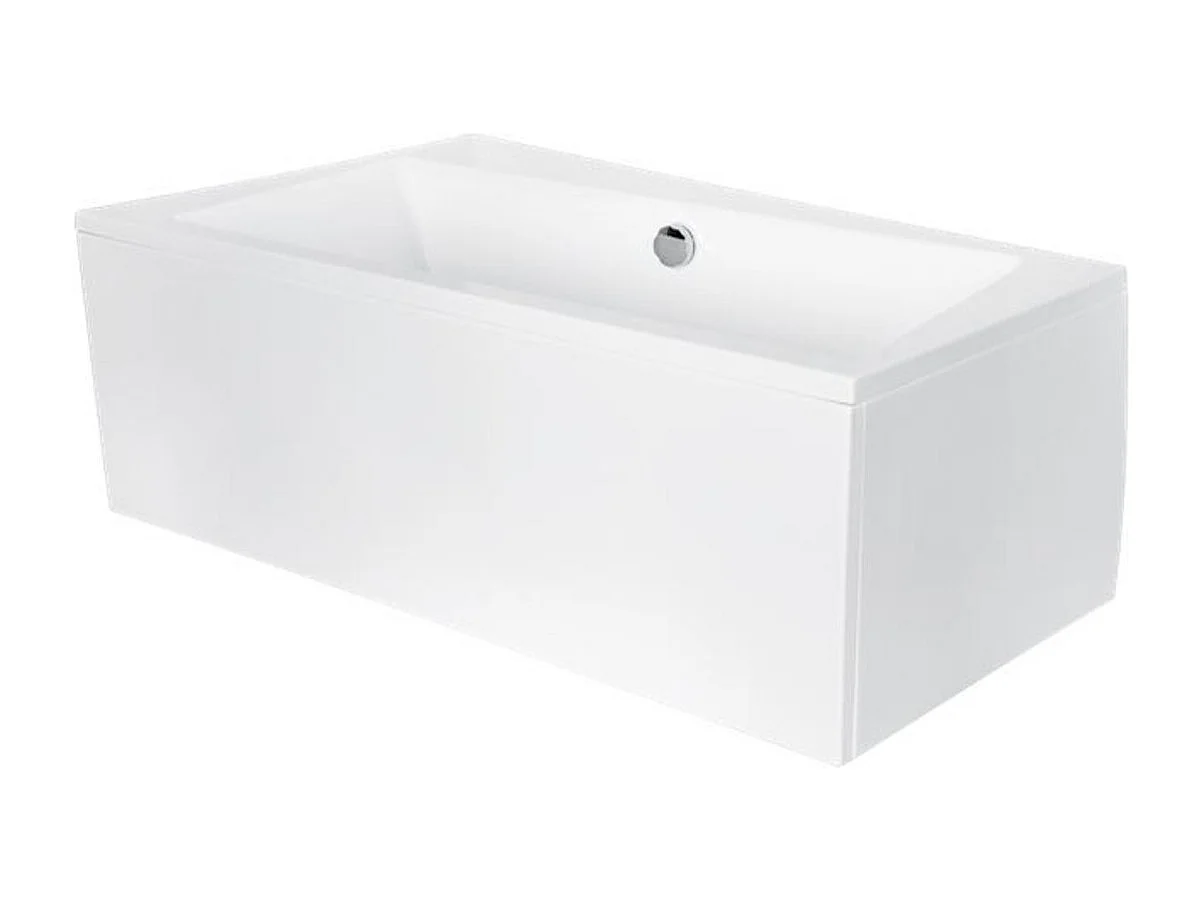 Baignoire angle gauche ZIANIGI avec tablier - Dimensions: 160cm