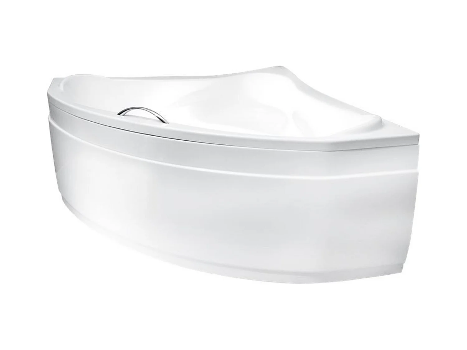 Baignoire d'angle EWA 134x134x57,5 cm avec tablier