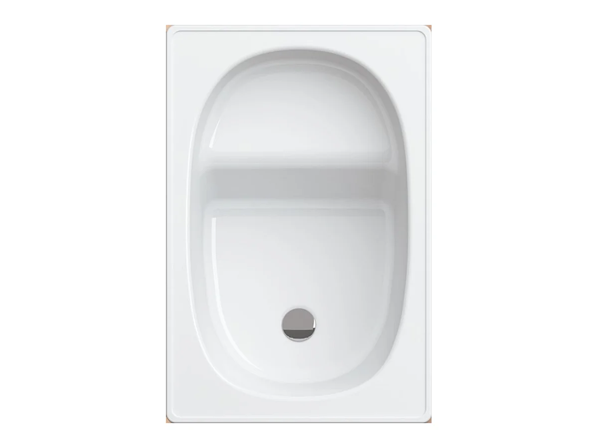 Baignoire sabot ALVERANA en acier émaillé 105x70 cm