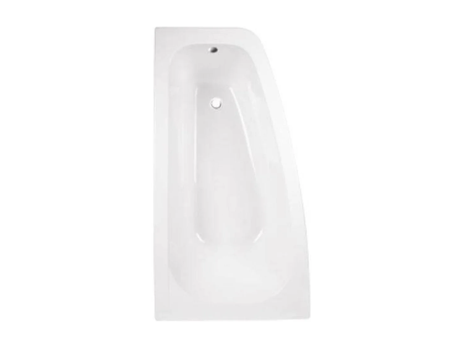 Baignoire d'angle LUNA 150 cm avec tablier - Orientation: Gauche