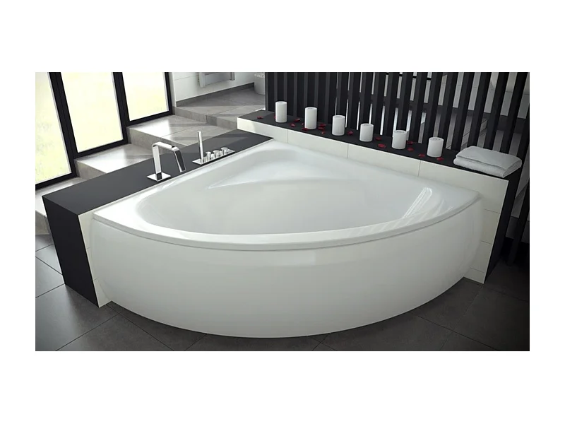 Baignoire d'angle VENEZIA 148x148 cm avec tablier