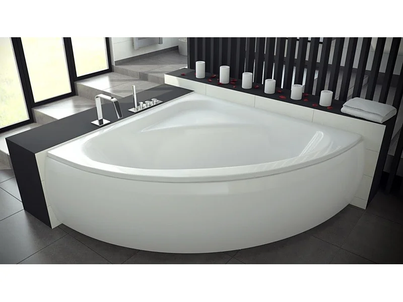 Baignoire d'angle VENEZIA 148x148 cm avec tablier