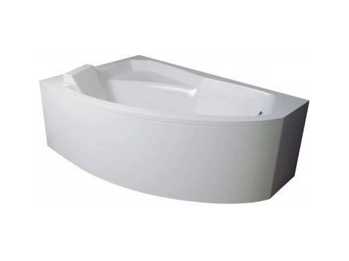 Baignoire d'angle gauche RIMA 130-140-150-160-170 cm avec tablier - Dimensions: 140cm