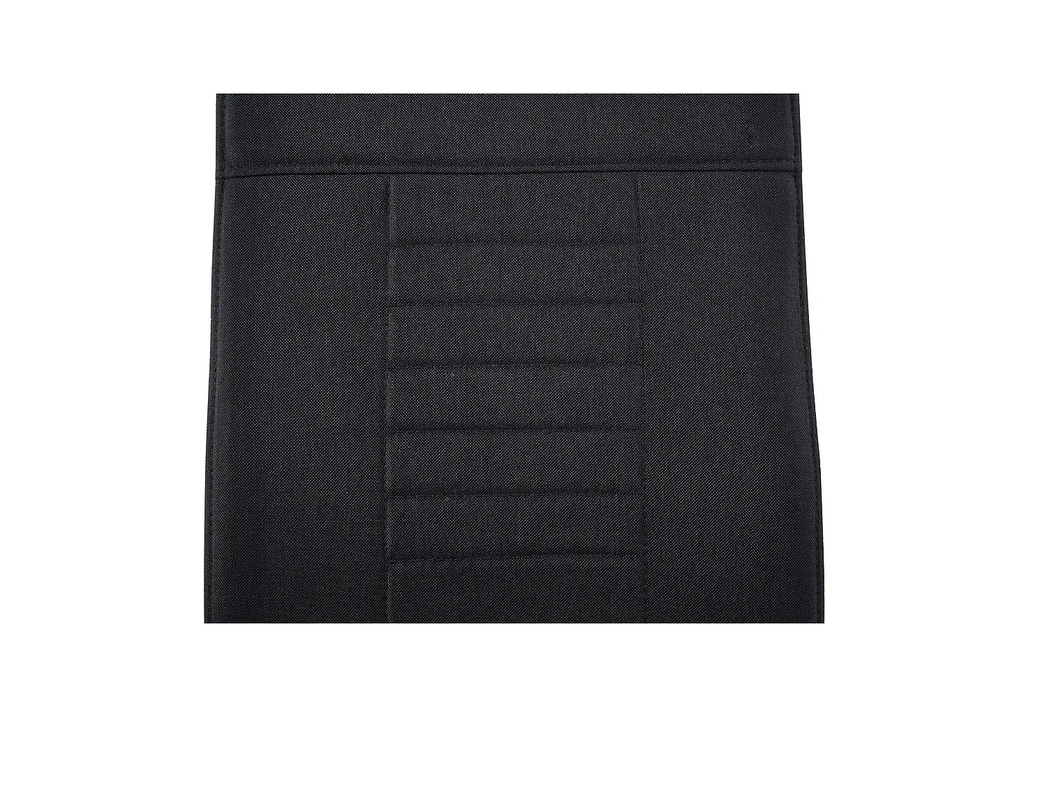 Lot de 4 chaises de salle à manger ou cuisine ALBA avec assise rembourrée et piètement chromé, revêtement en tissu noir et blanc