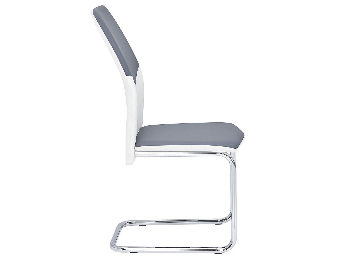 Lot De 4 Chaises De Salle à Manger - Piètement Chromé, Assise Capitonnée - Marque Idimex - Neuf