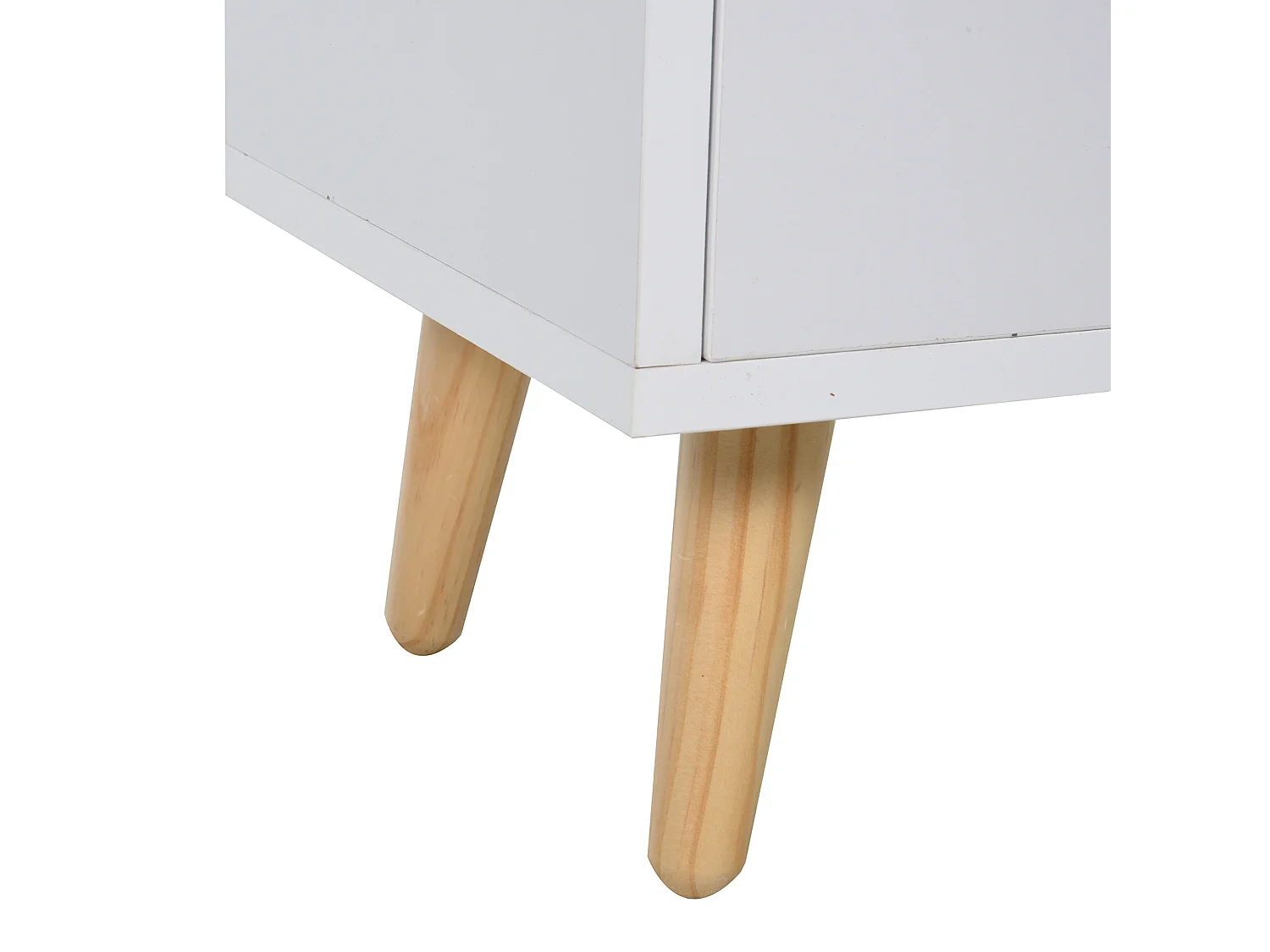 Mesita de noche blanco 33x28x42cm HOMCOM