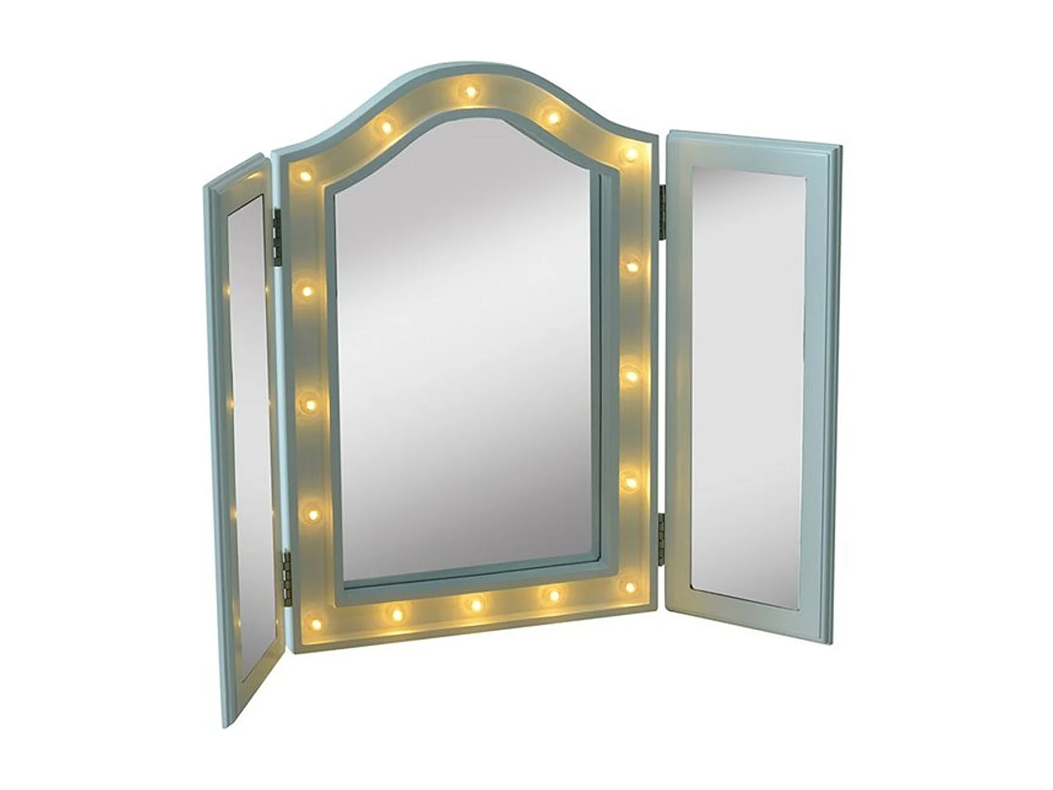 Espejo de maquillaje con luz led blanco 73x53,5x4,5cm HOMCOM
