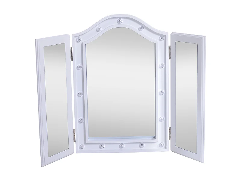 Espejo de maquillaje con luz led blanco 73x53,5x4,5cm HOMCOM